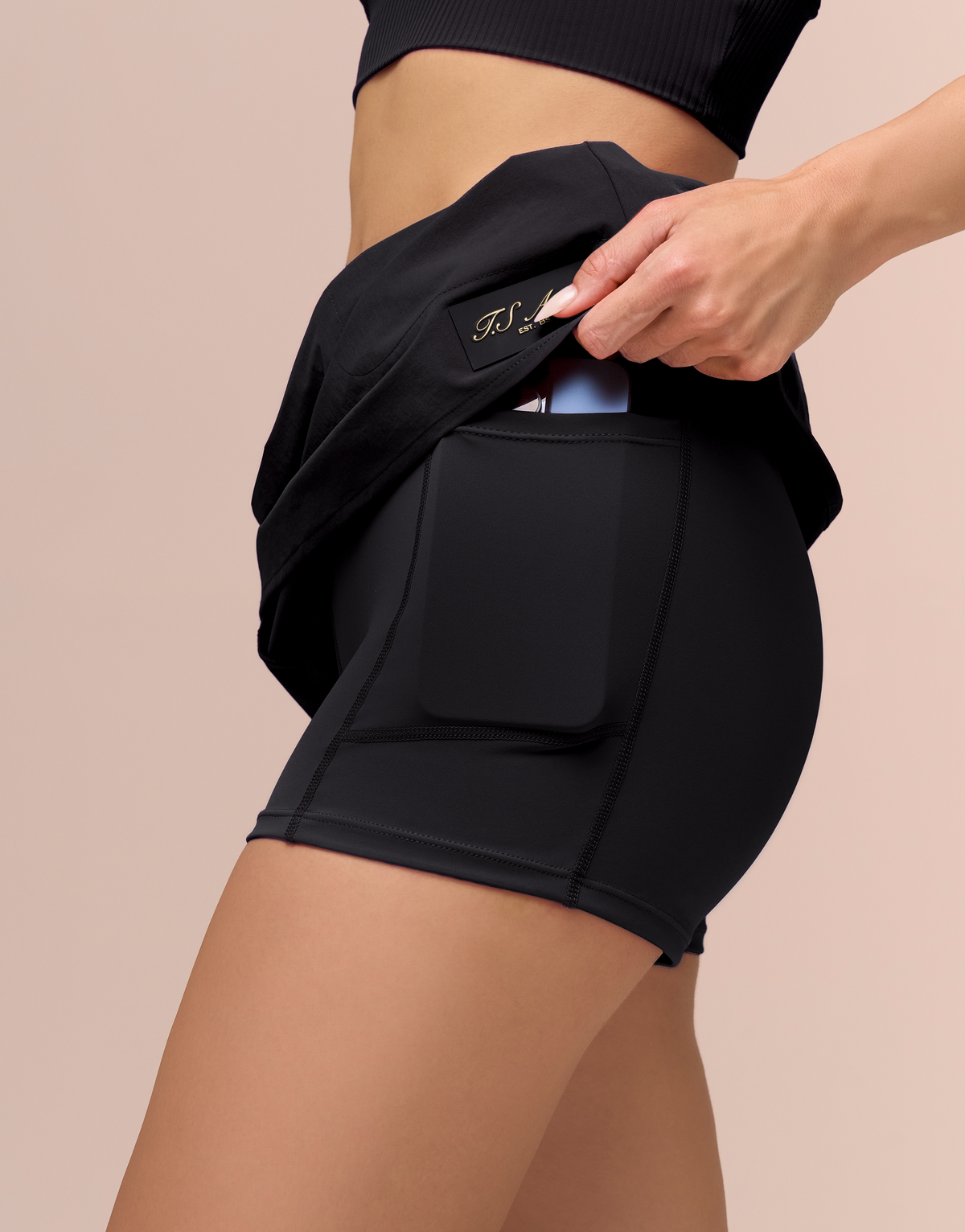 SPRING BLACK SKIRT