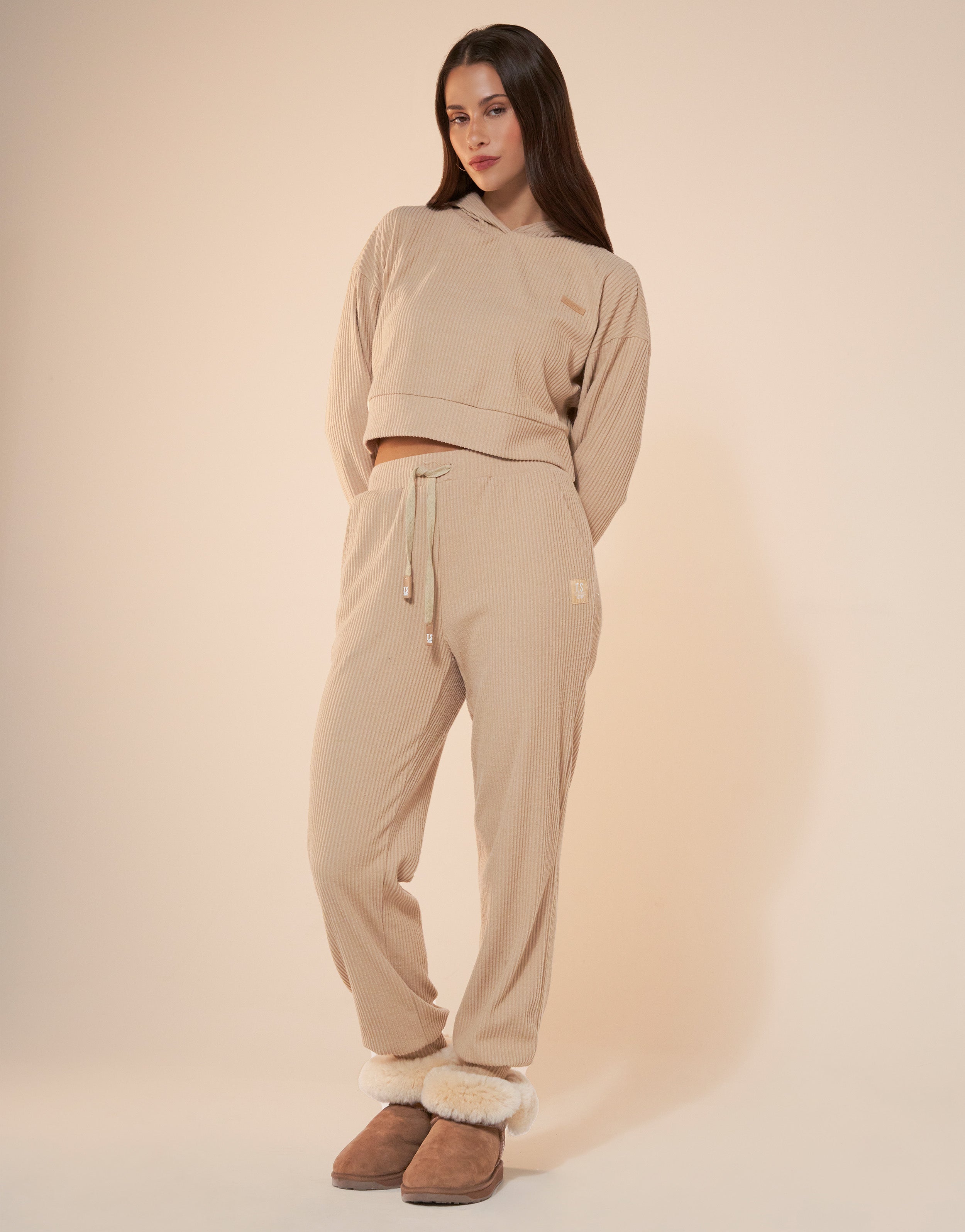 KNIT BROWN JOGGER