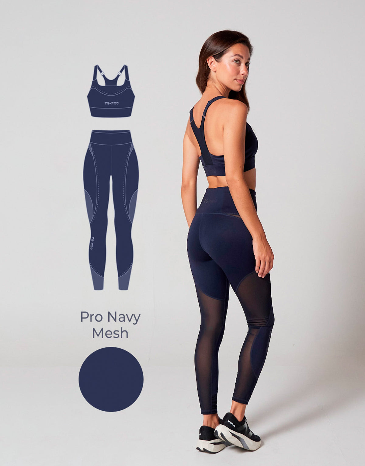 PRO NAVY MESH TOP