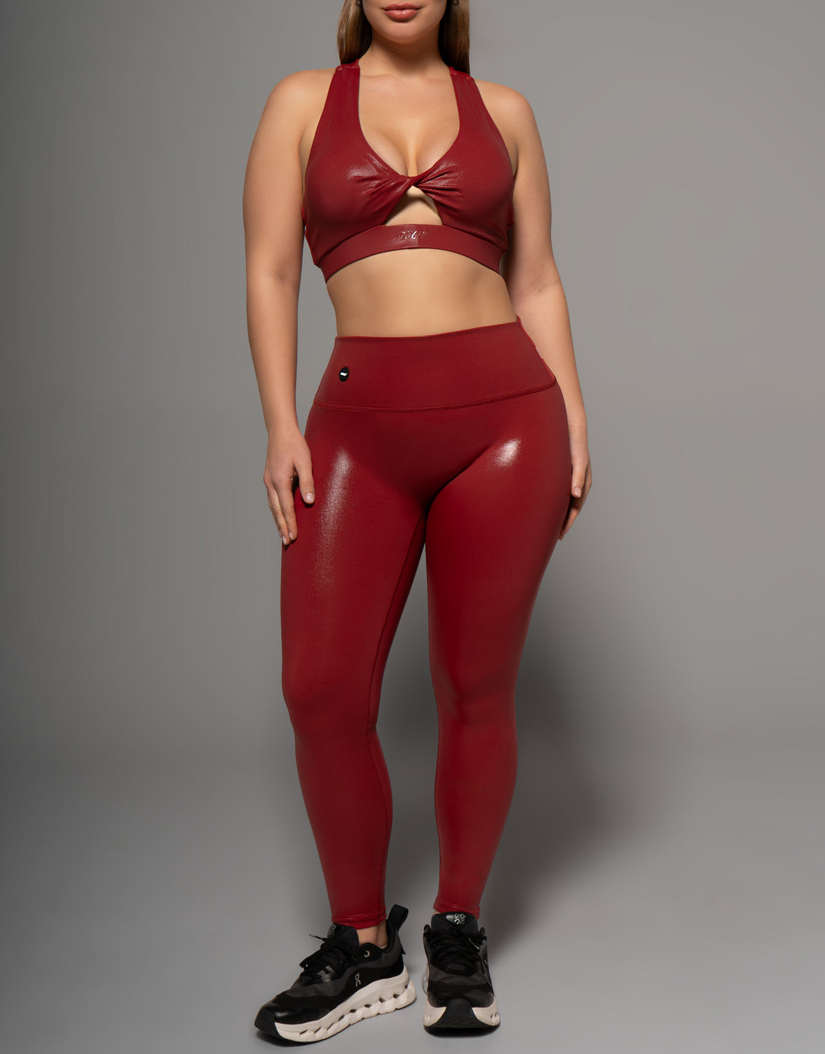 BURGUNDY SHINE LEGGING