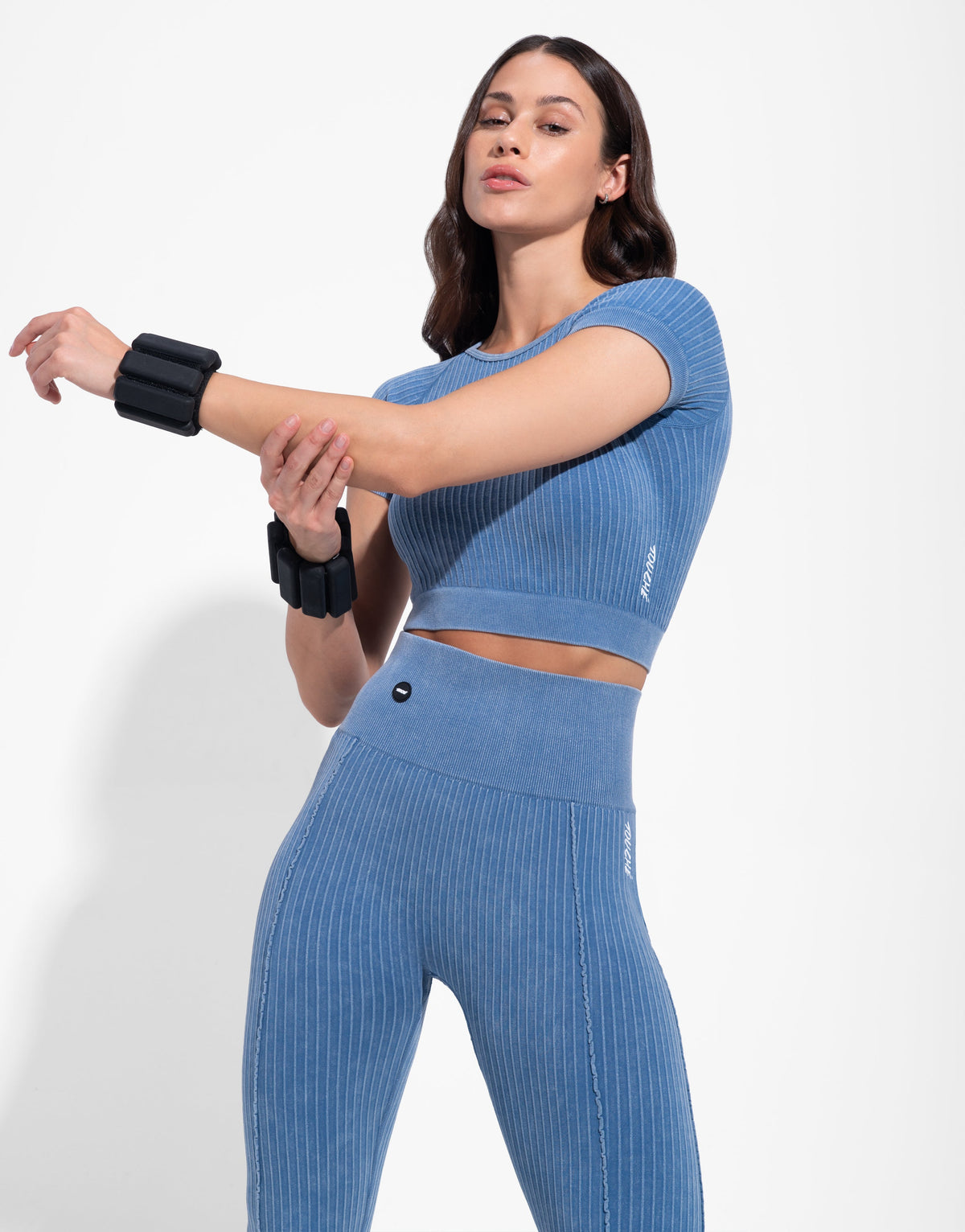 SPENT BLUE TOP SEAMLESS