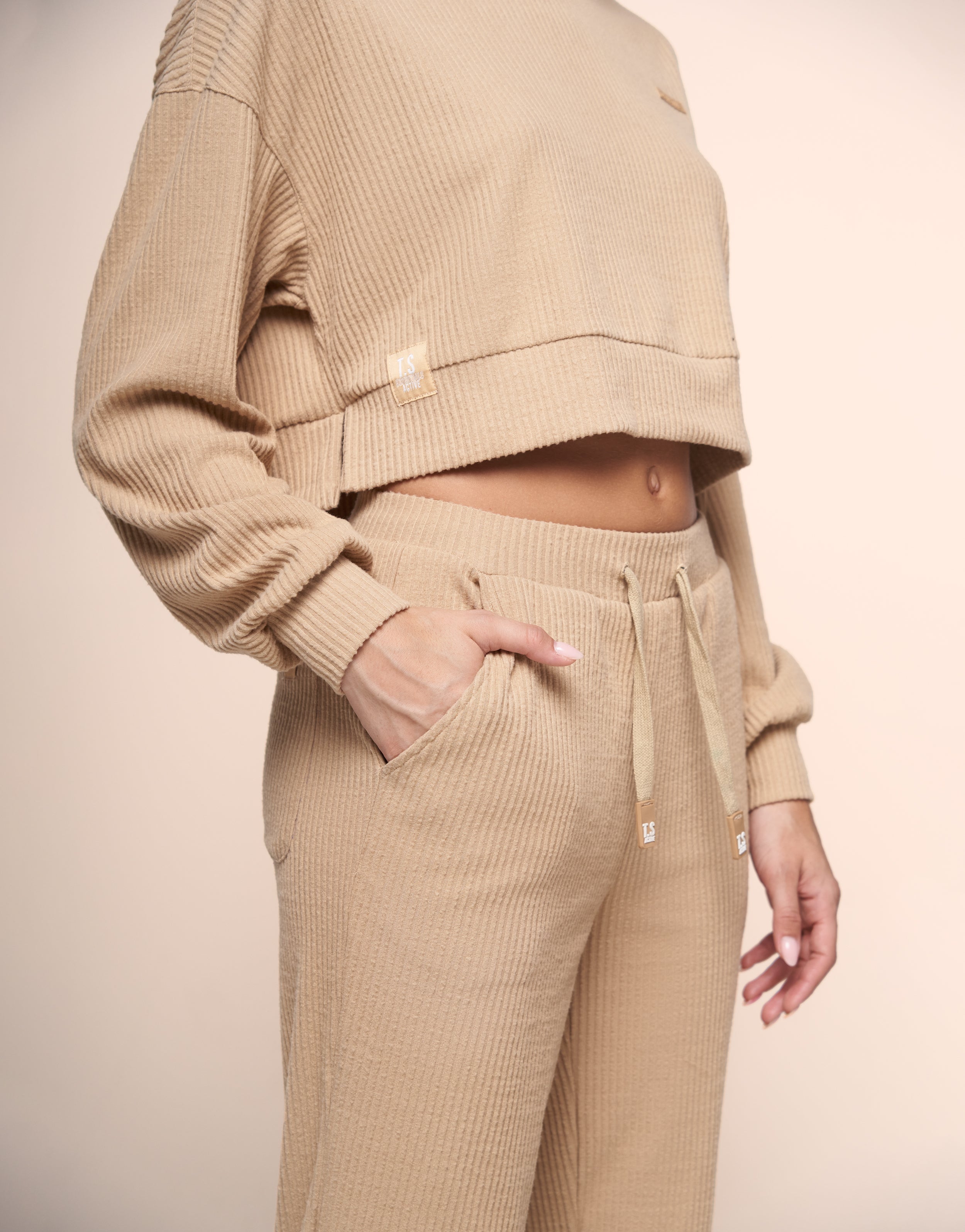 KNIT BROWN JOGGER