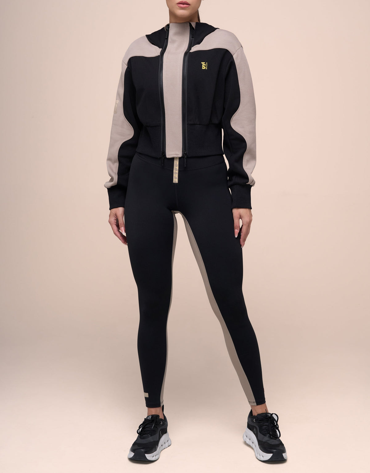 ZIPPED MOCHA WINDBREAK