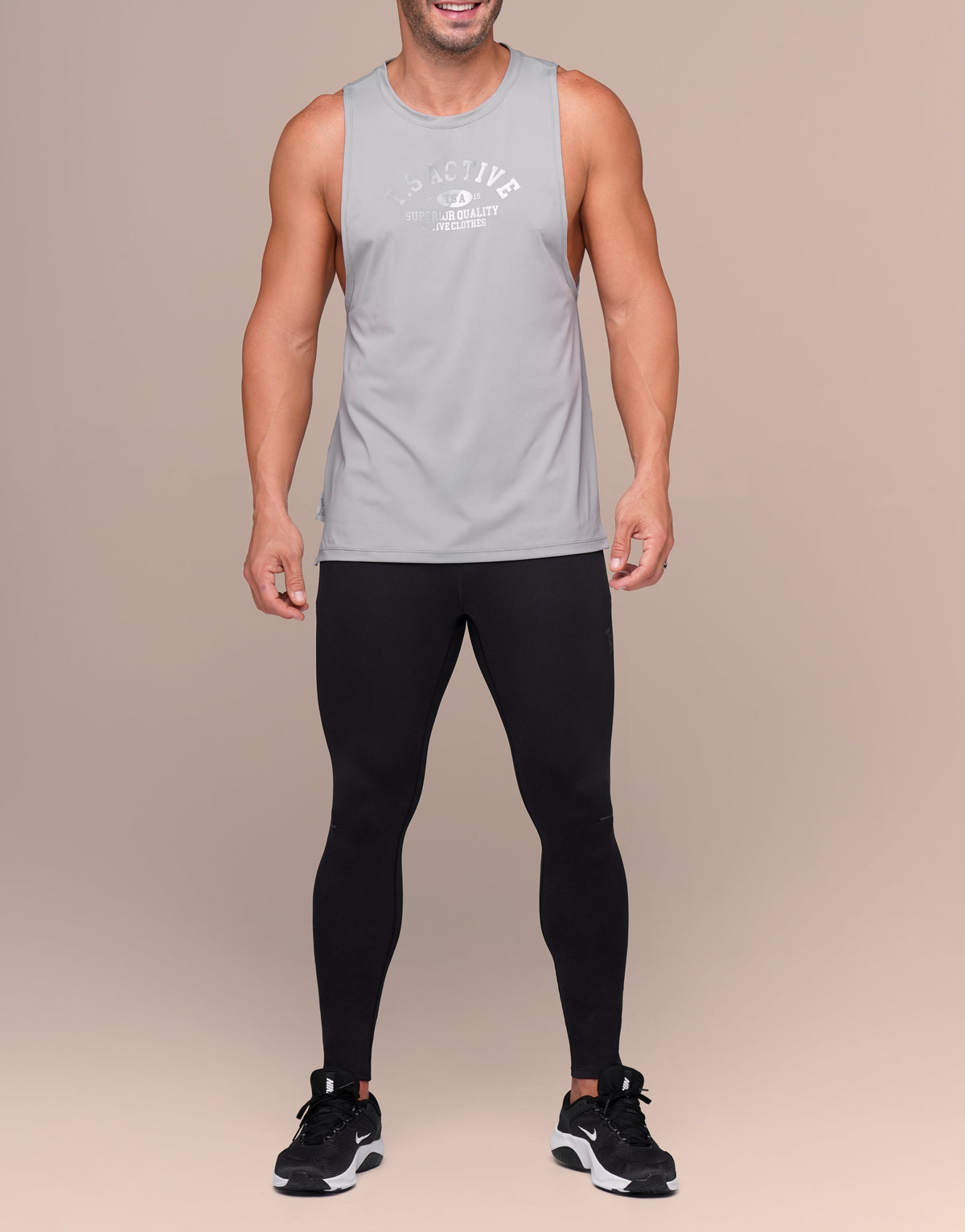 MUSCLE GREY TEE