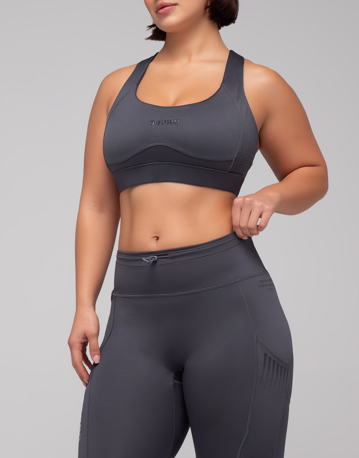 PRO GREY ZIPPED TOP