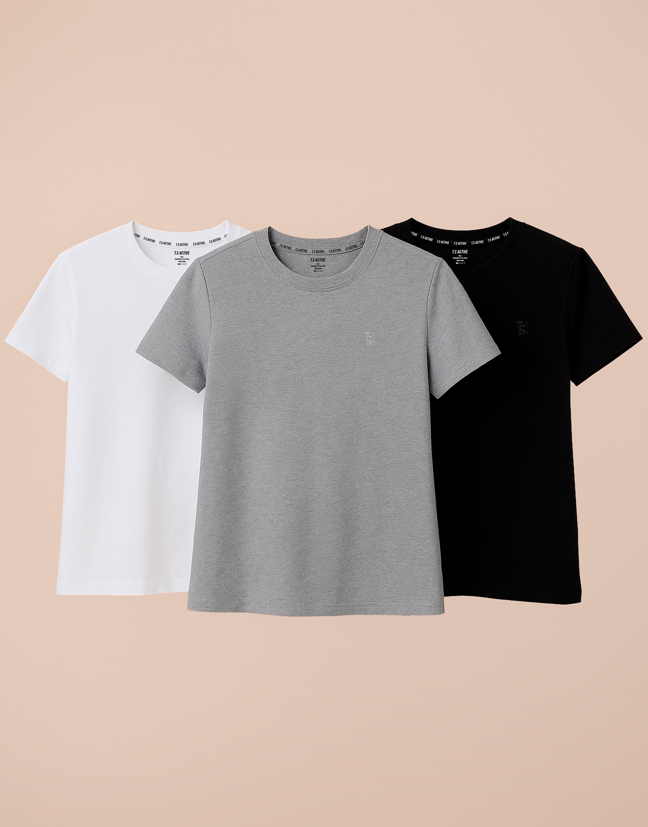 GREY TEE PACKS X 3