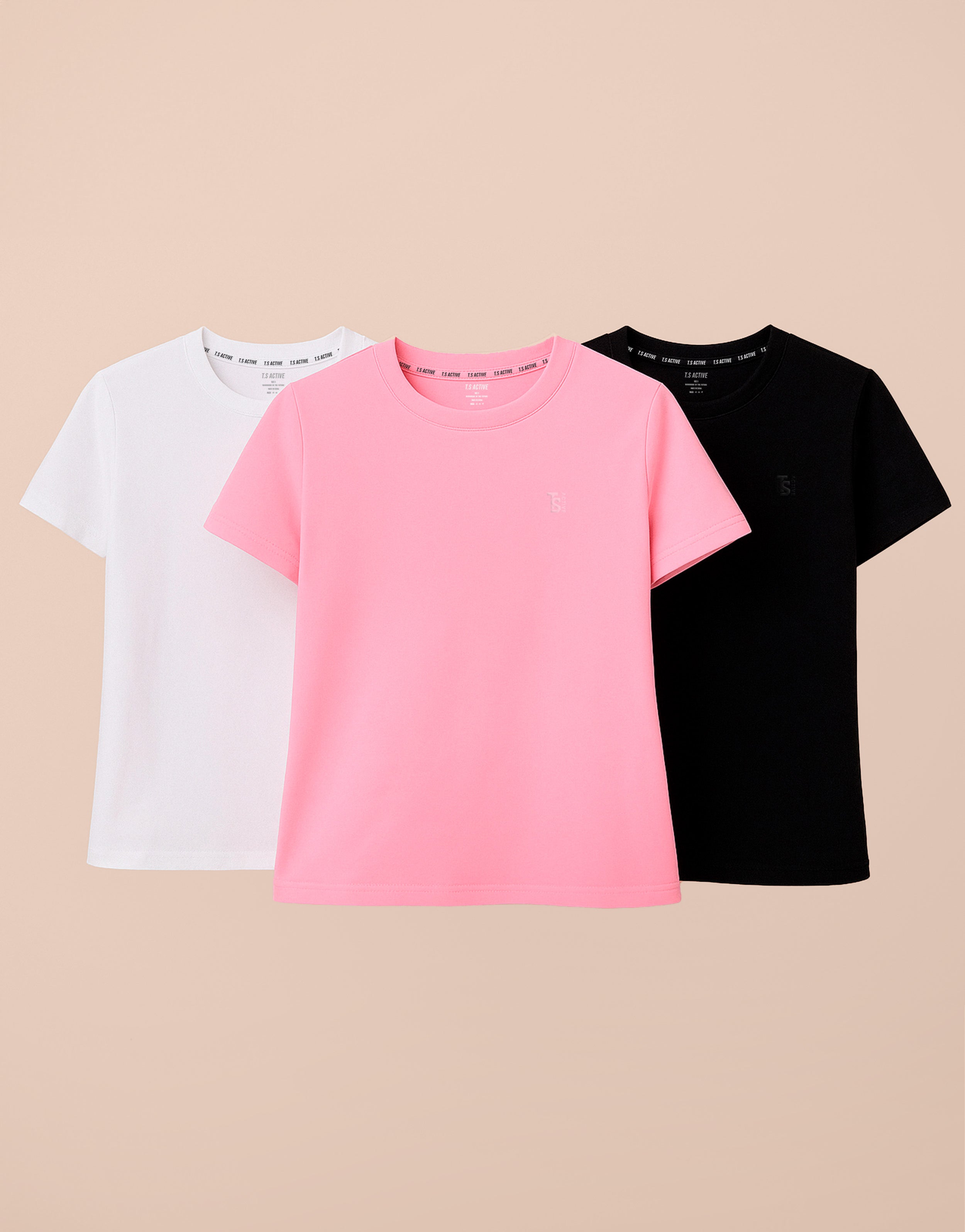 PINK TEE PACKS X 3