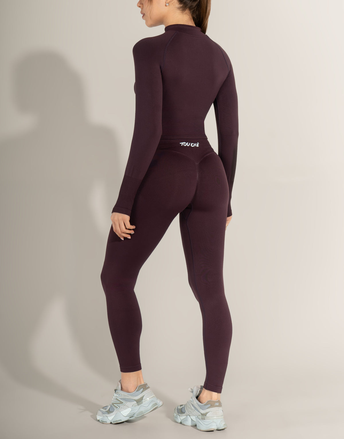SPARK BURGUNDY TOP SEAMLESS