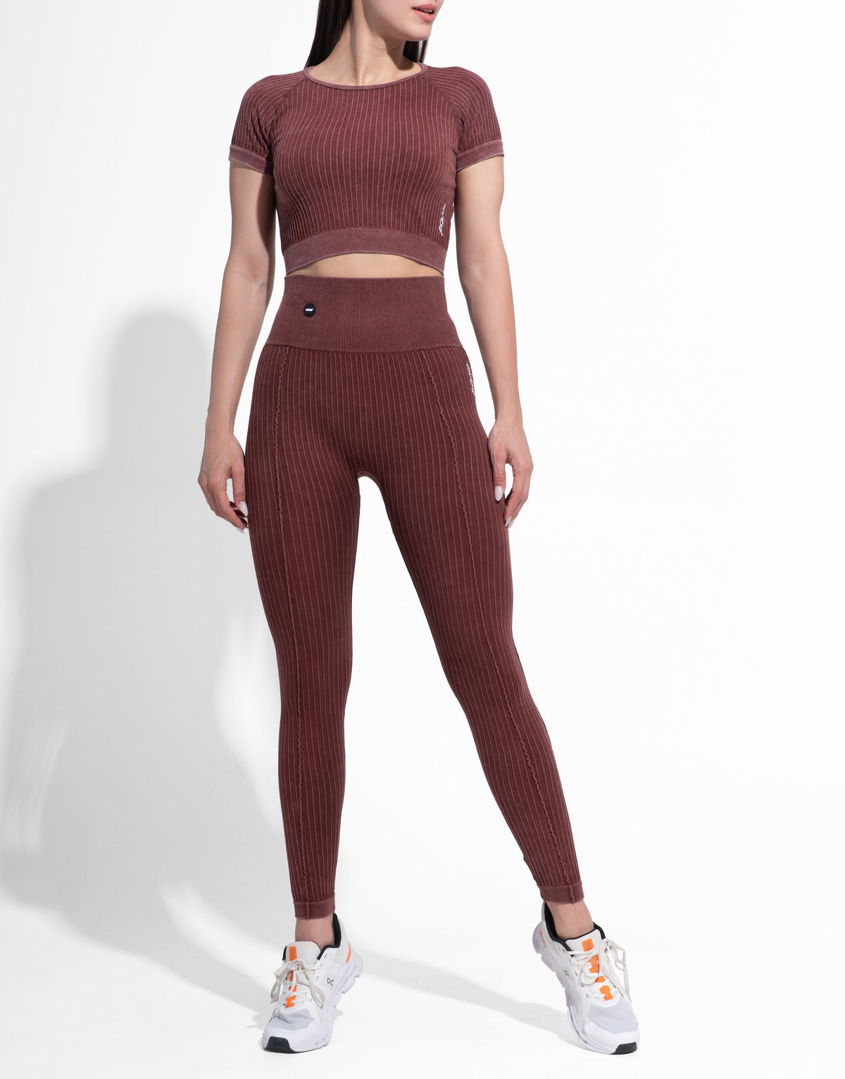 SPENT BURGUNDY TOP SEAMLESS