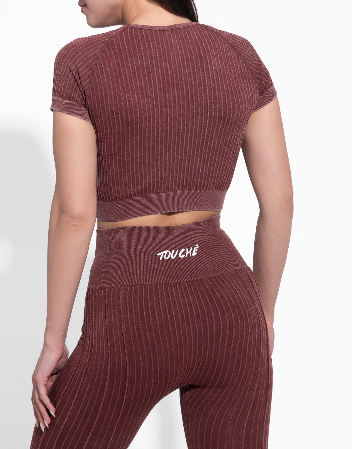 SPENT BURGUNDY TOP SEAMLESS