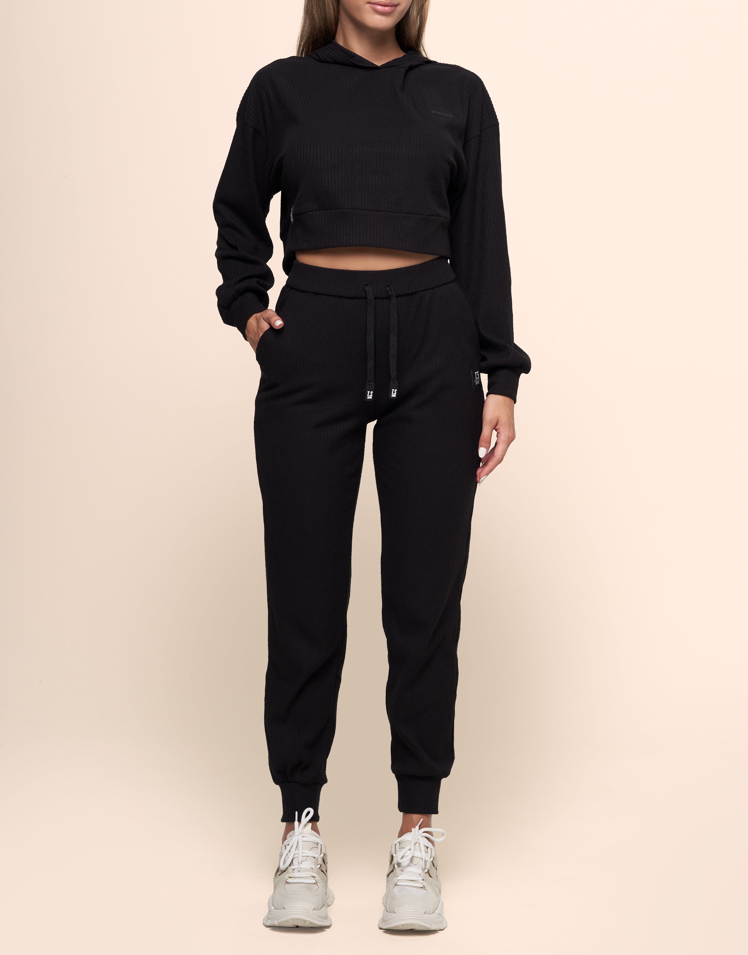 KNIT BLACK JOGGER