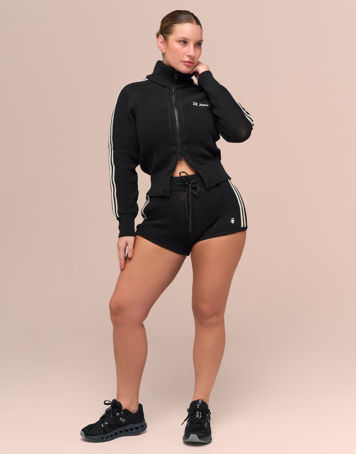CROCHET BLACK JACKET