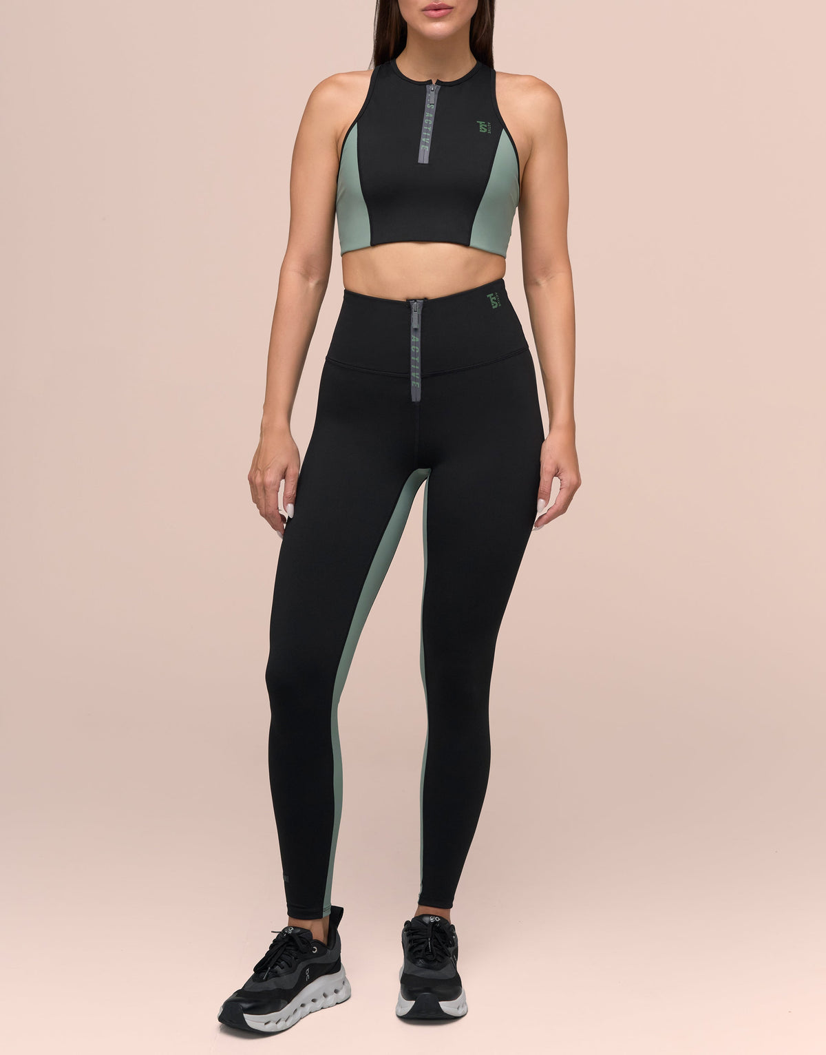 ZIPPED ARMY TOP