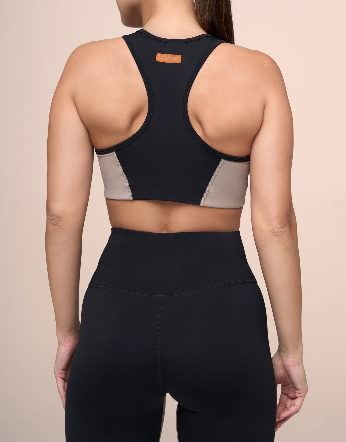 ZIPPED MOCHA TOP