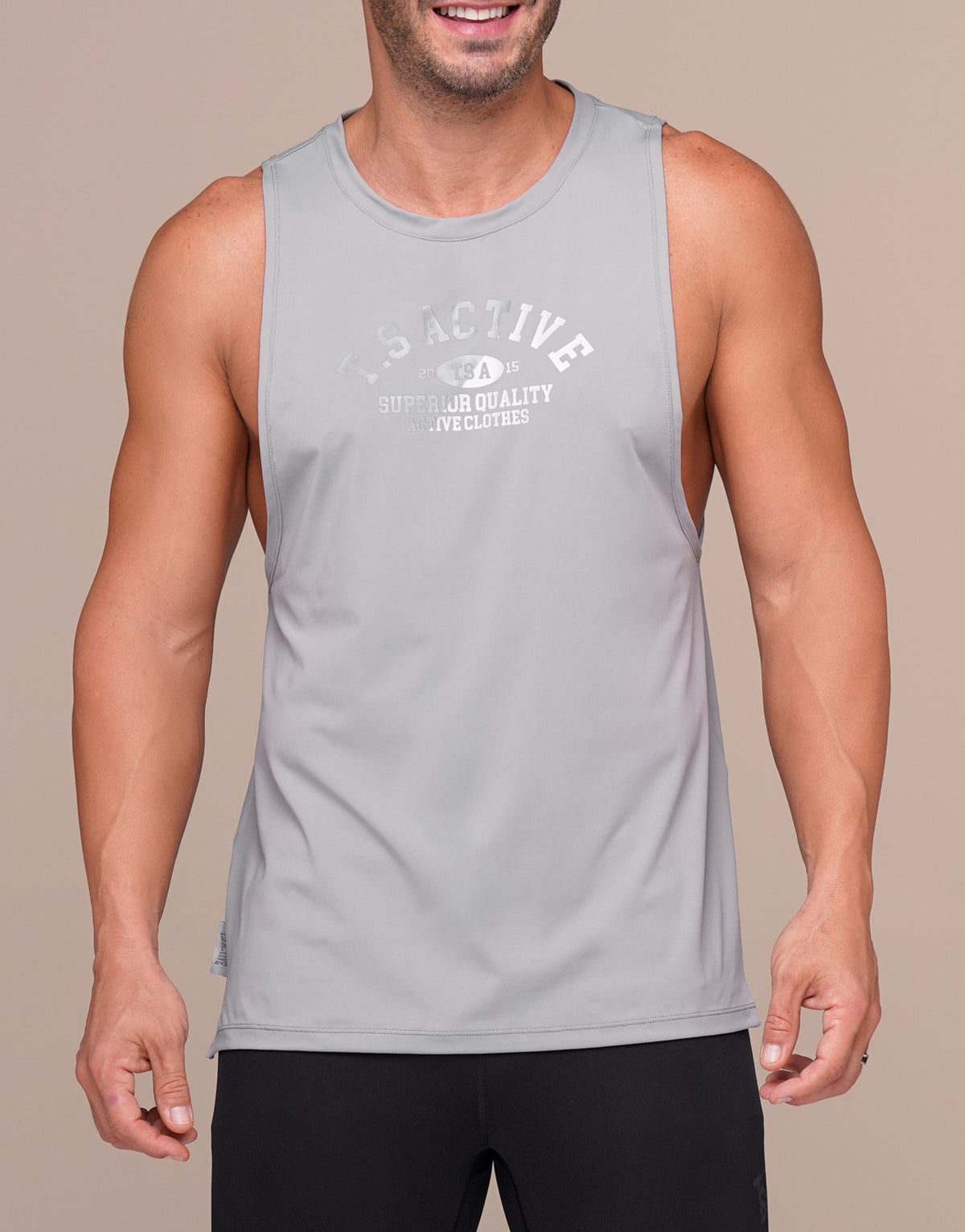 MUSCLE GREY TEE
