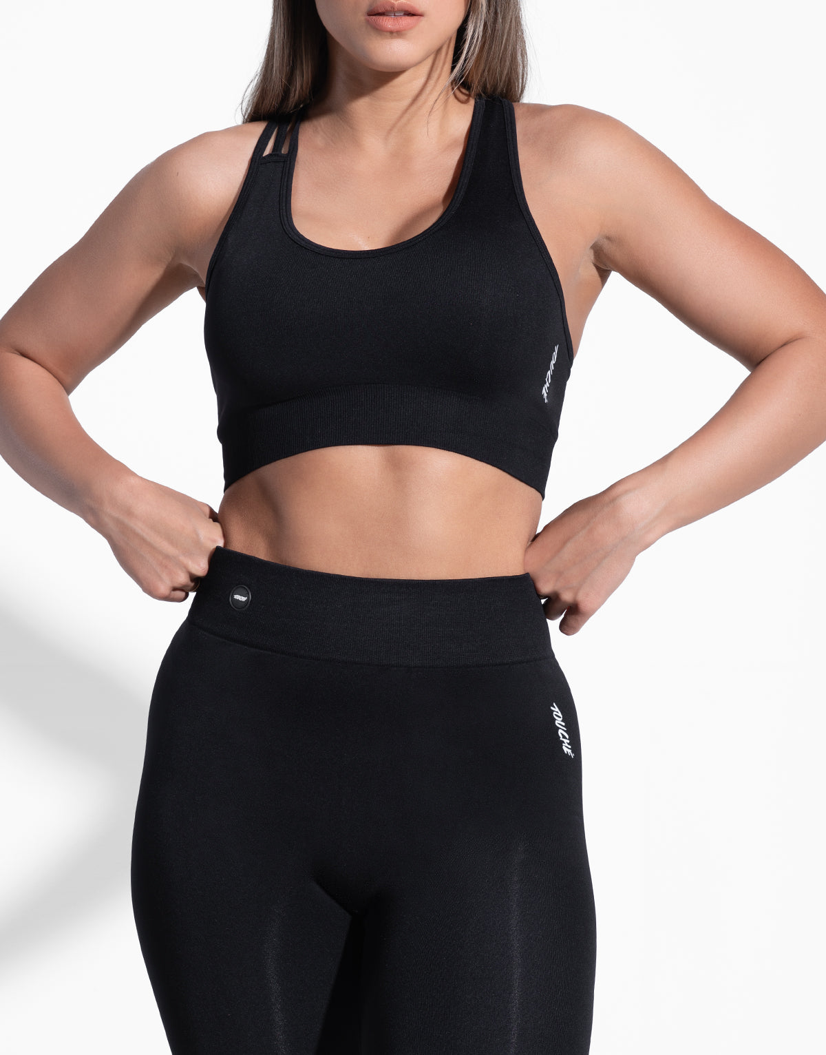 FLEX BLACK SEAMLESS TOP