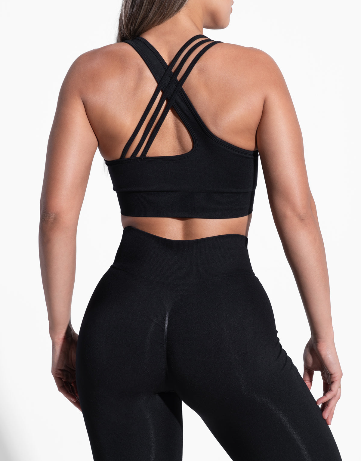 FLEX BLACK SEAMLESS TOP